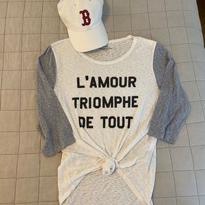 J. Crew baseball graphic tee